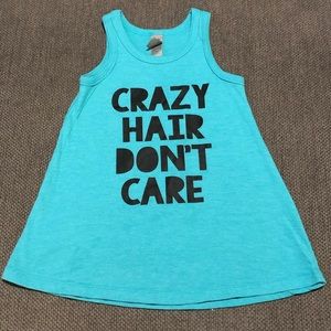 Instant Message, teal tank dress, 3T